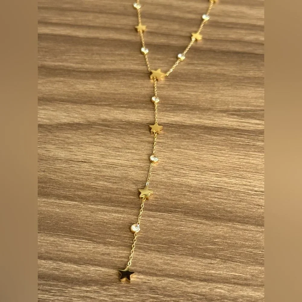 Star Lariat Necklace Q705